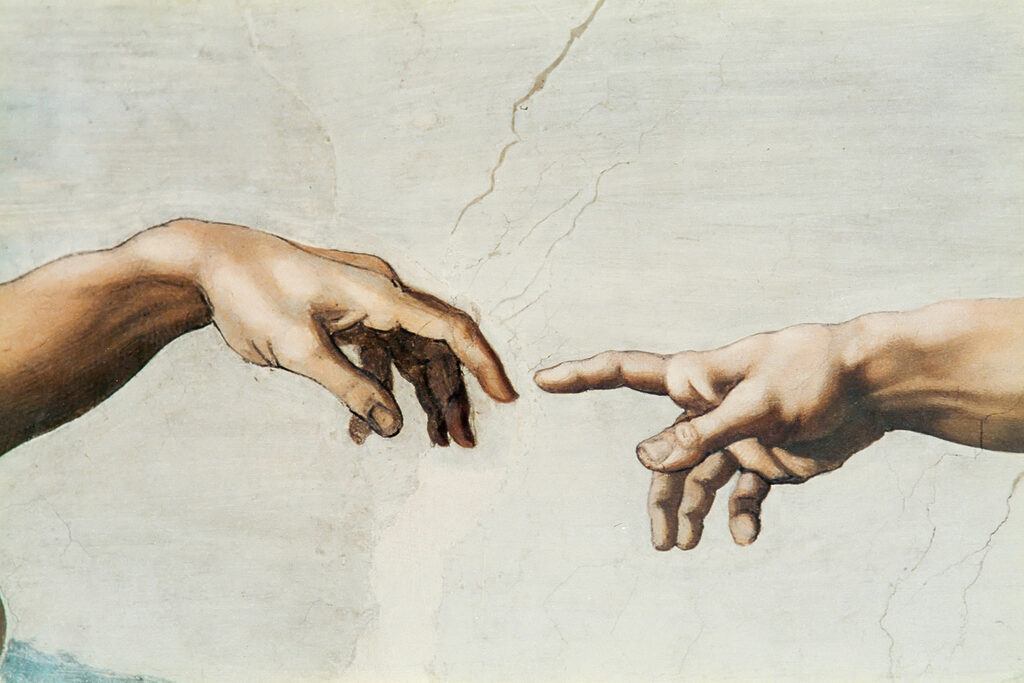 De schepping van Adam — volledig ontwerp