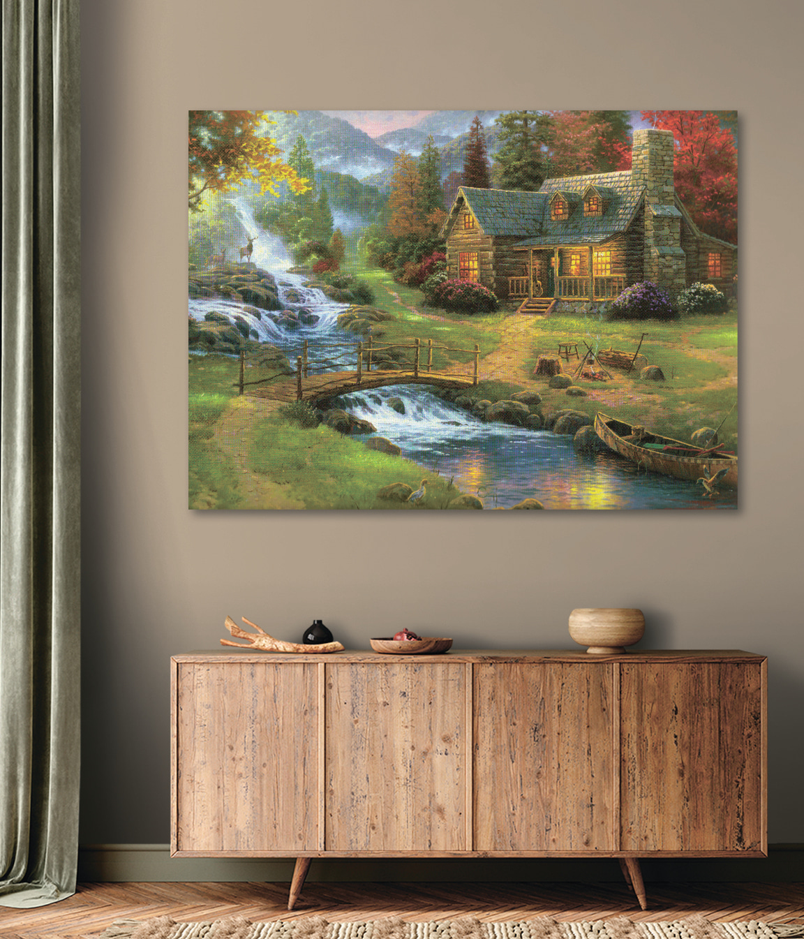Een huisje bij watervallen — interieur 2