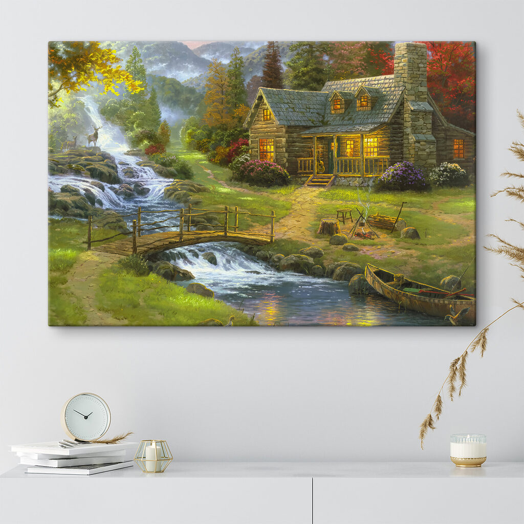 Een huisje bij watervallen — interieur 4