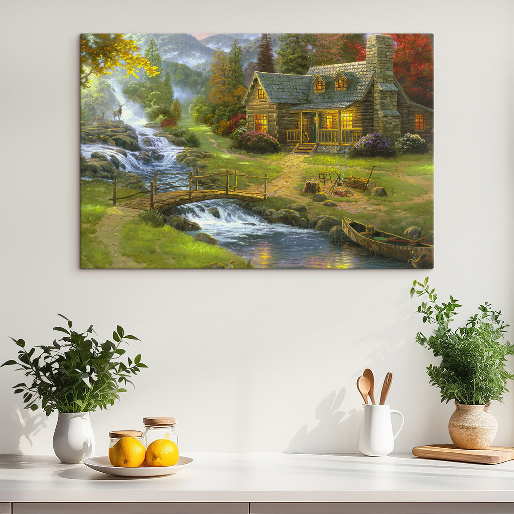 Een huisje bij watervallen — interieur 5