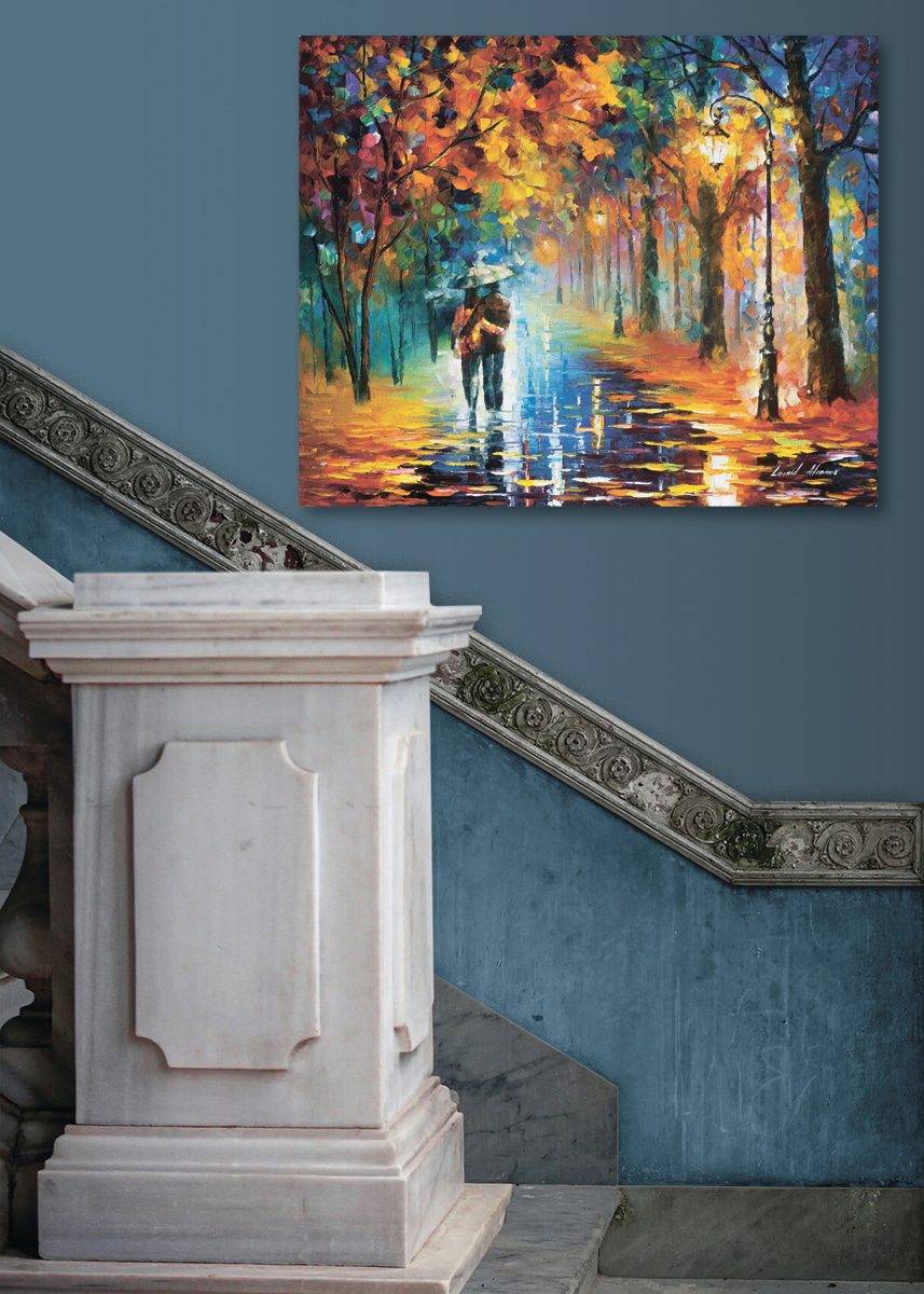 Samen door de herfstregen — interieur 6