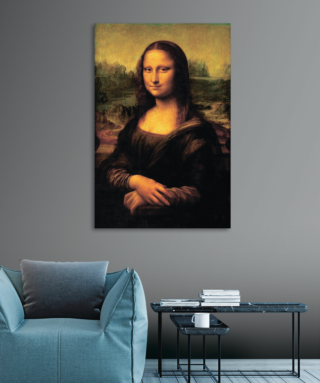 Mona Lisa in een interieur