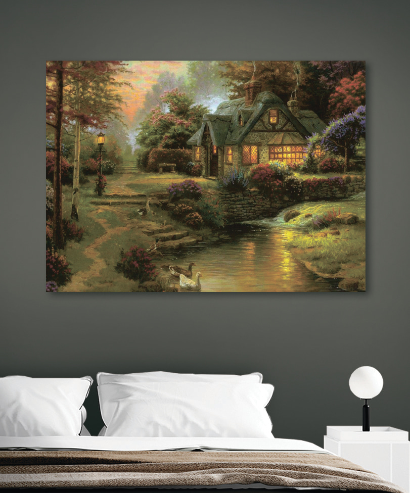 Een huisje in avondgloed — interieur 1