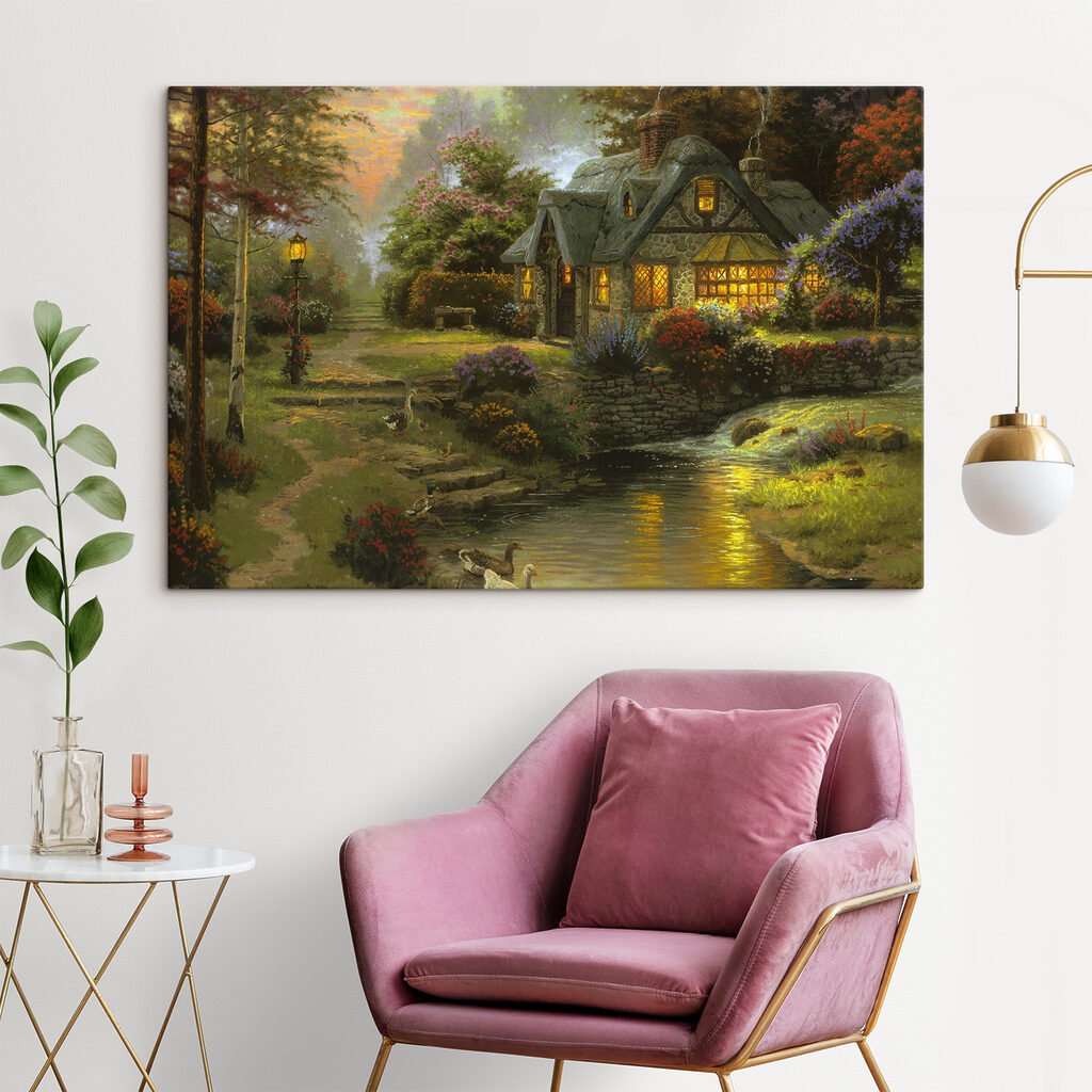 Een huisje in avondgloed — interieur 4