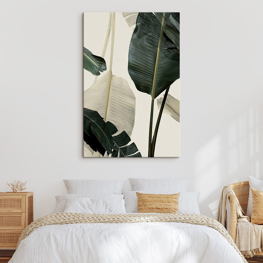 Bananenblad in zacht contrast — interieur 3