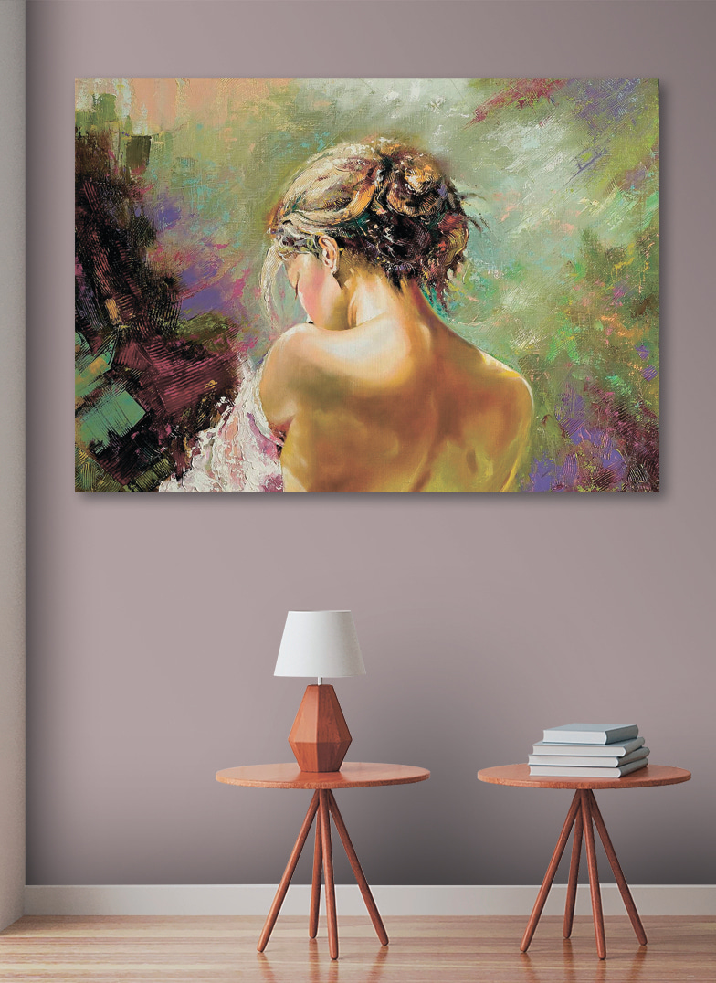 Blik over haar schouder — interieur 1