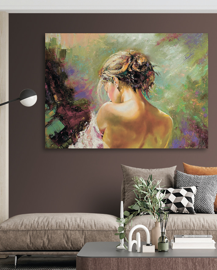 Blik over haar schouder — interieur 2