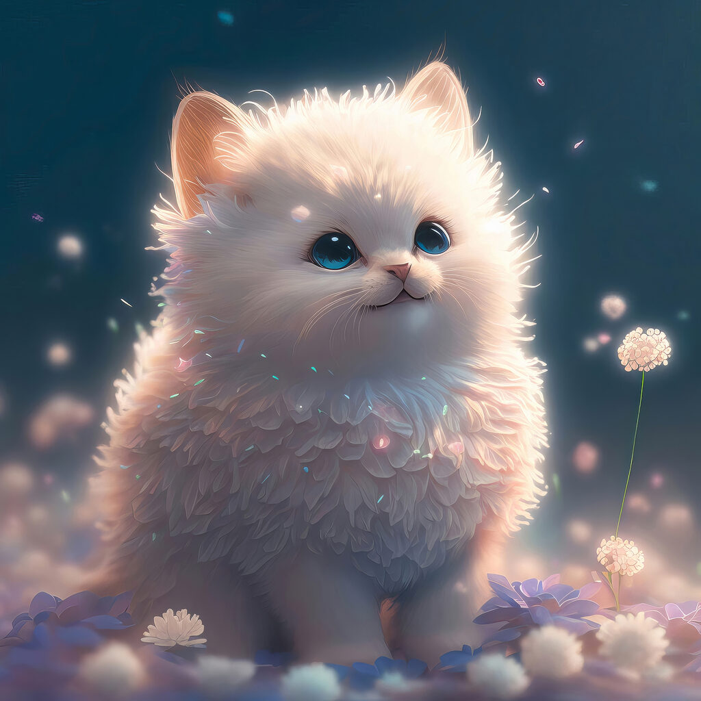 Een katje tussen vonkjes — volledig ontwerp
