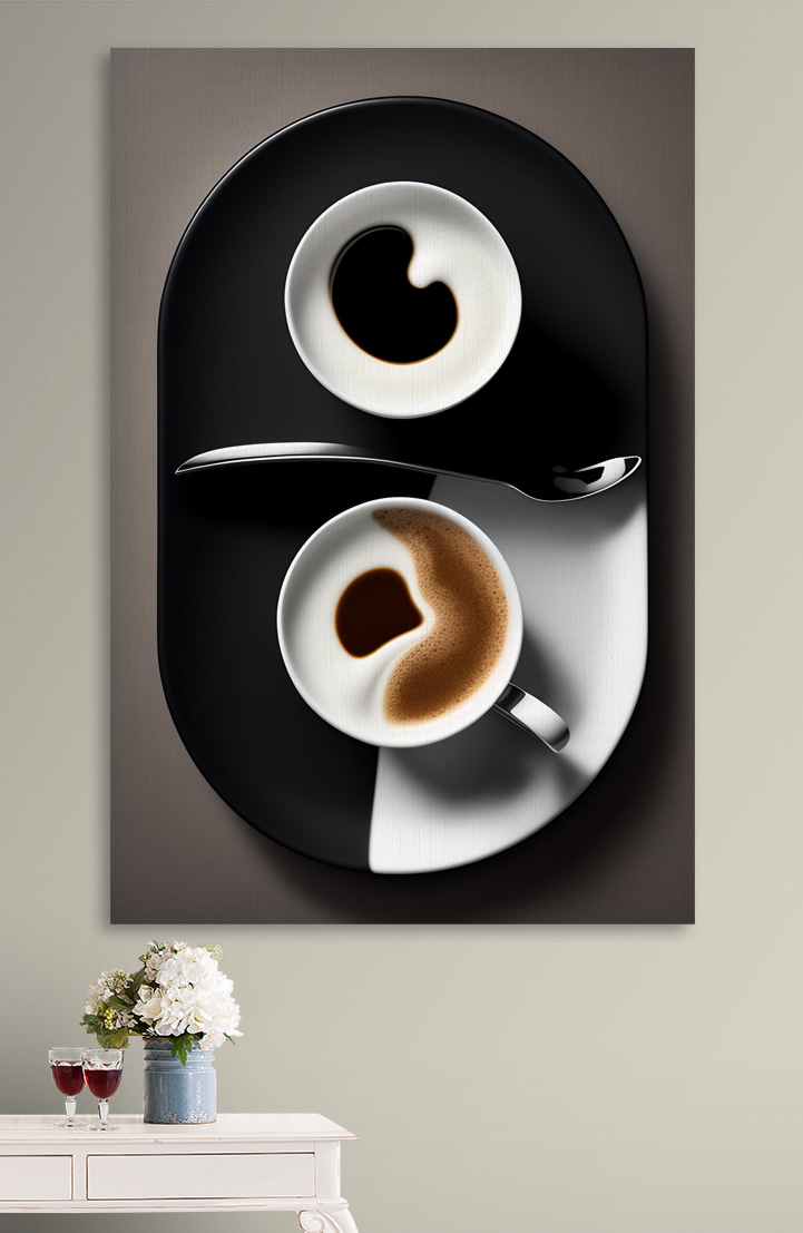 Twee kopjes vinden balans — interieur 3