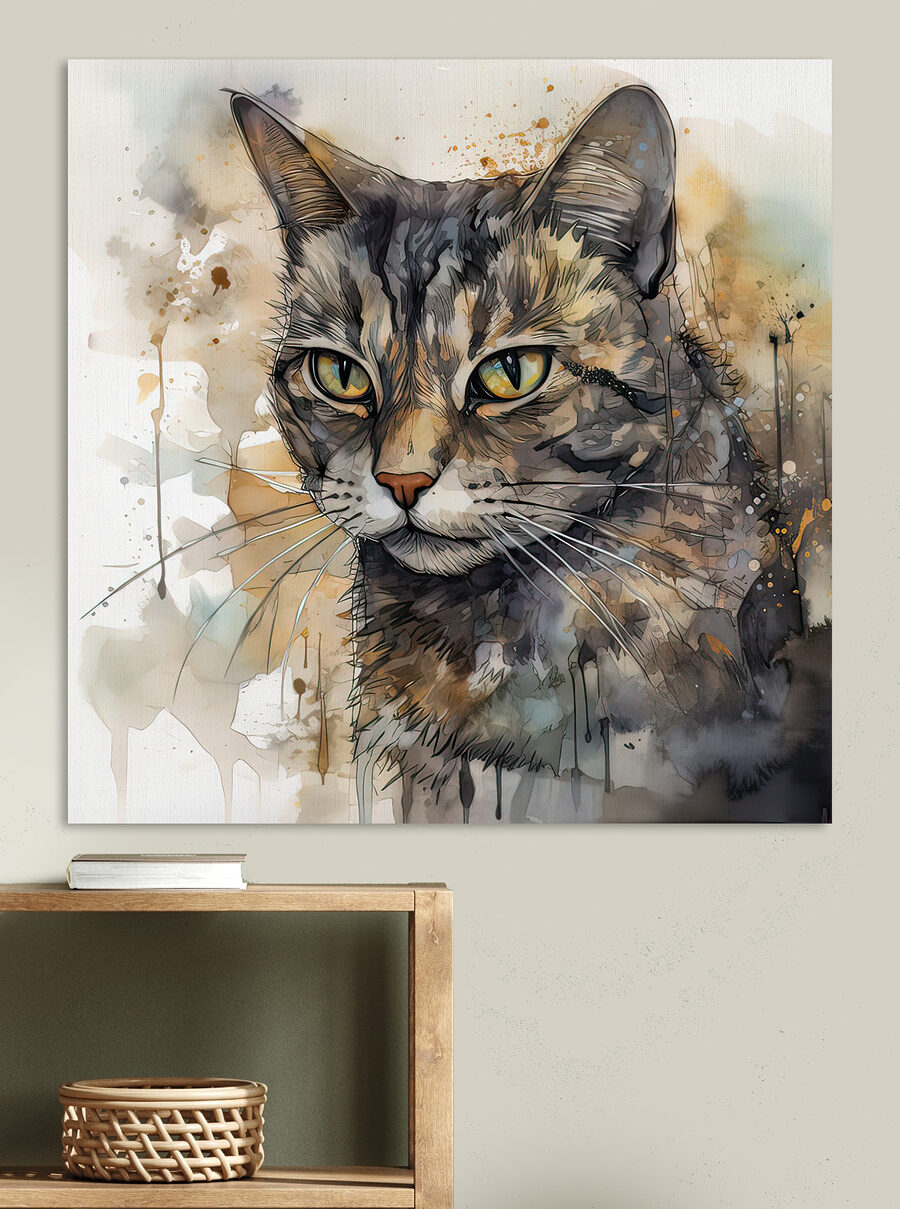 Een kat in inktspatten — interieur 4