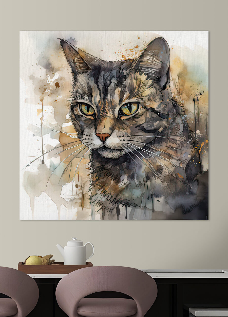 Een kat in inktspatten — interieur 5
