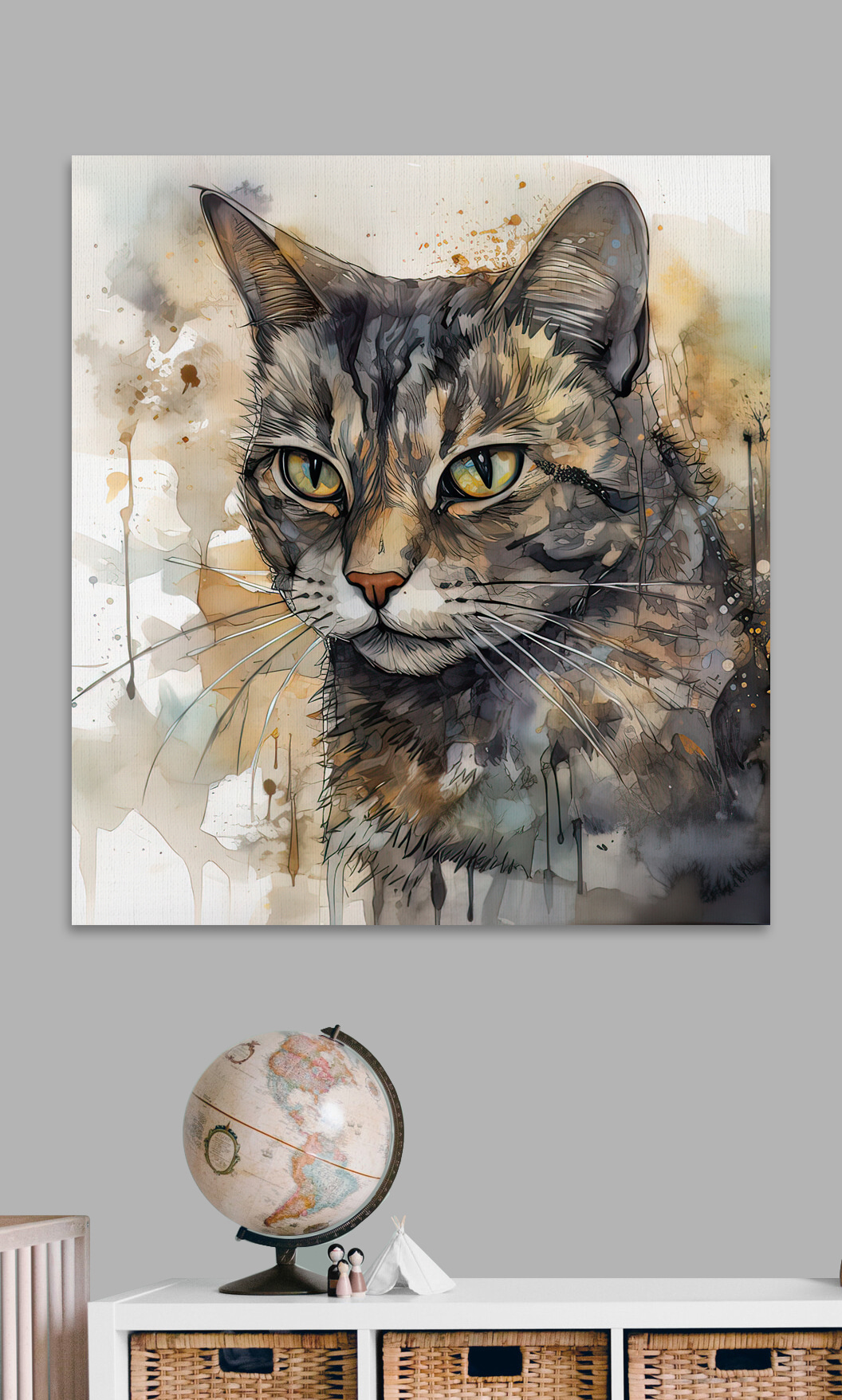 Een kat in inktspatten — interieur 6
