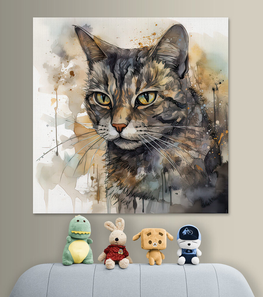 Een kat in inktspatten — interieur 7