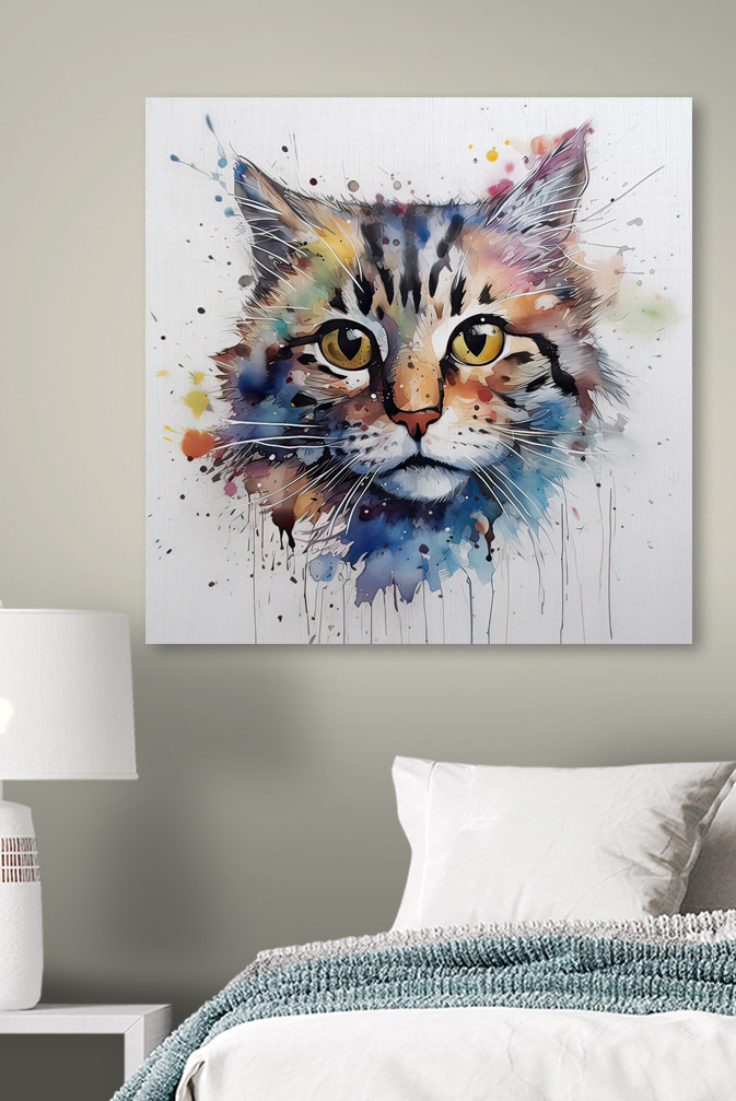 Een katje in aquarel — interieur 2