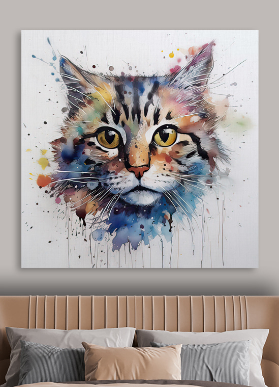 Een katje in aquarel — interieur 3
