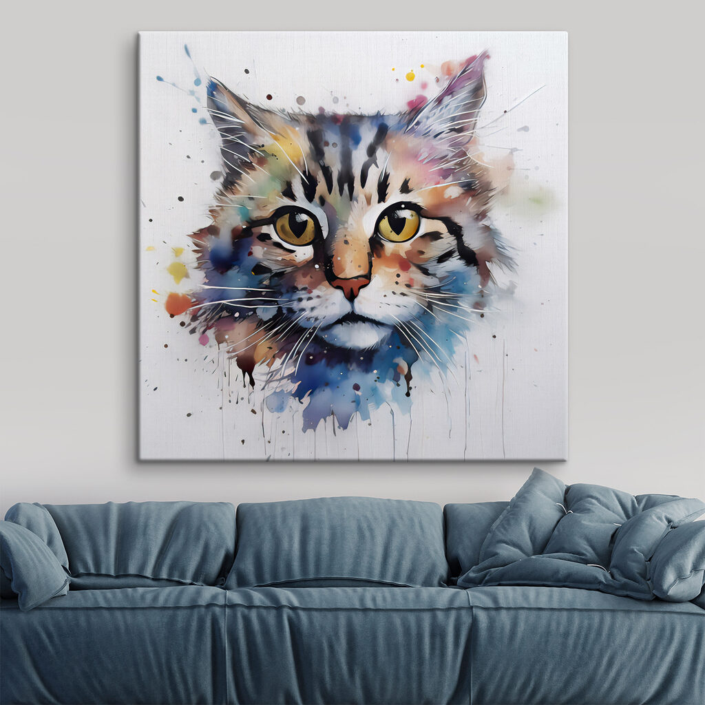 Een katje in aquarel — interieur 9