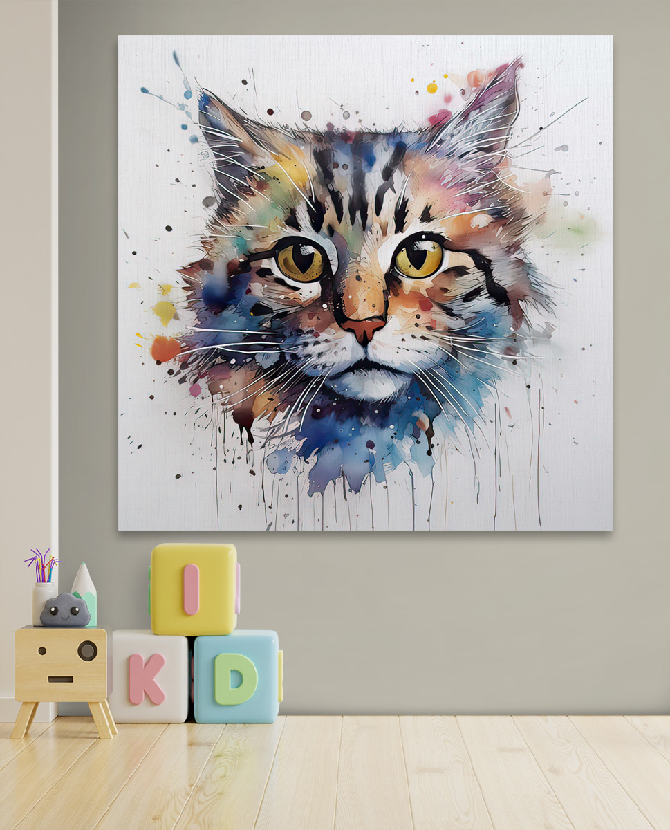 Een katje in aquarel — interieur 7