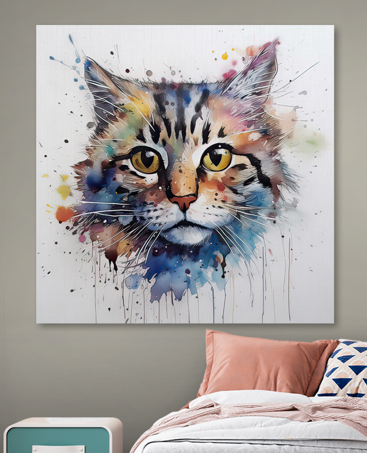 Een katje in aquarel — interieur 8
