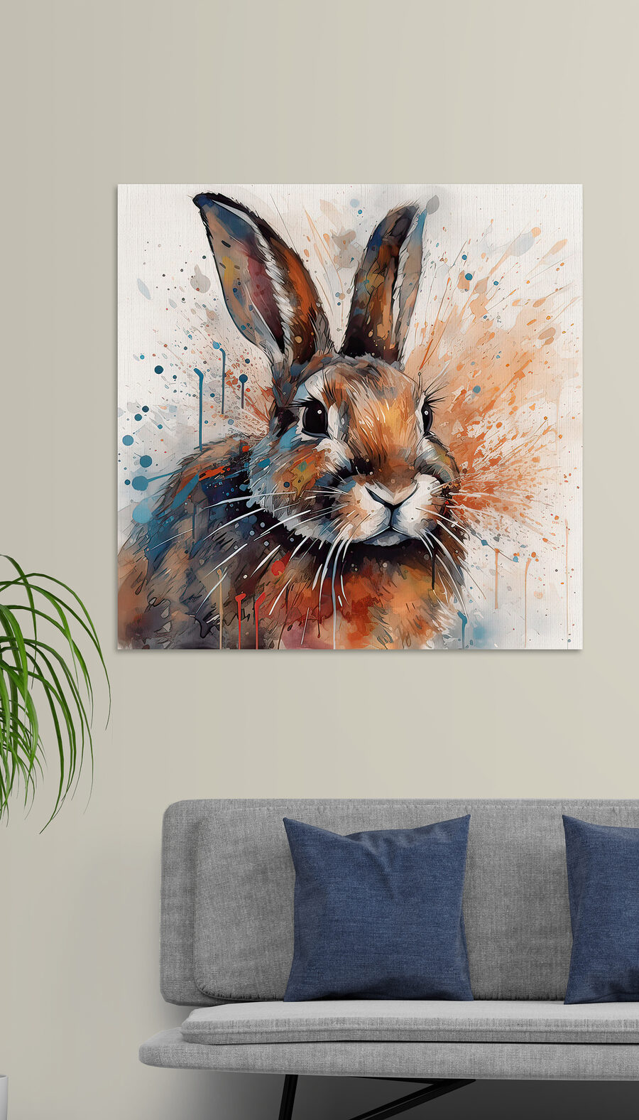 Een konijn vol inktspatten — interieur 3