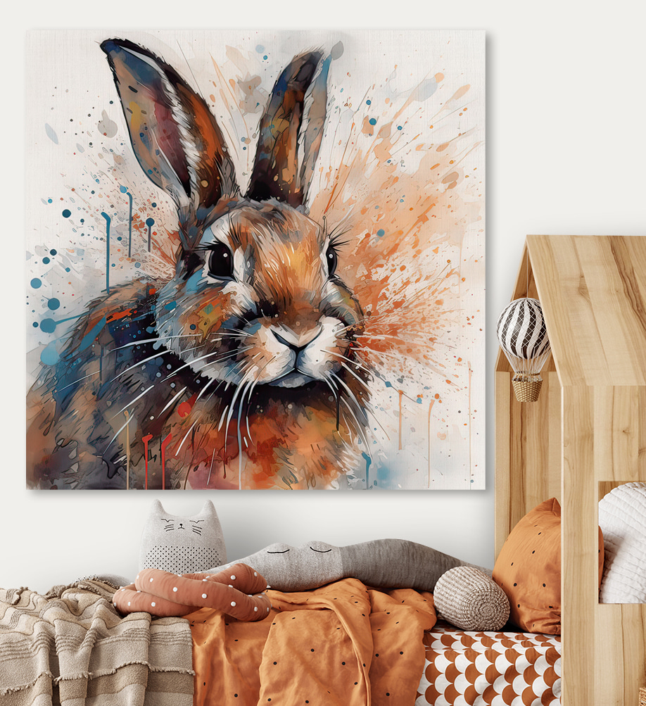 Een konijn vol inktspatten — interieur 5