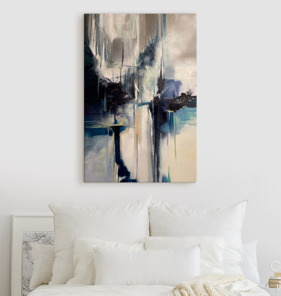 Donkere spiegelingen in verf — interieur 9