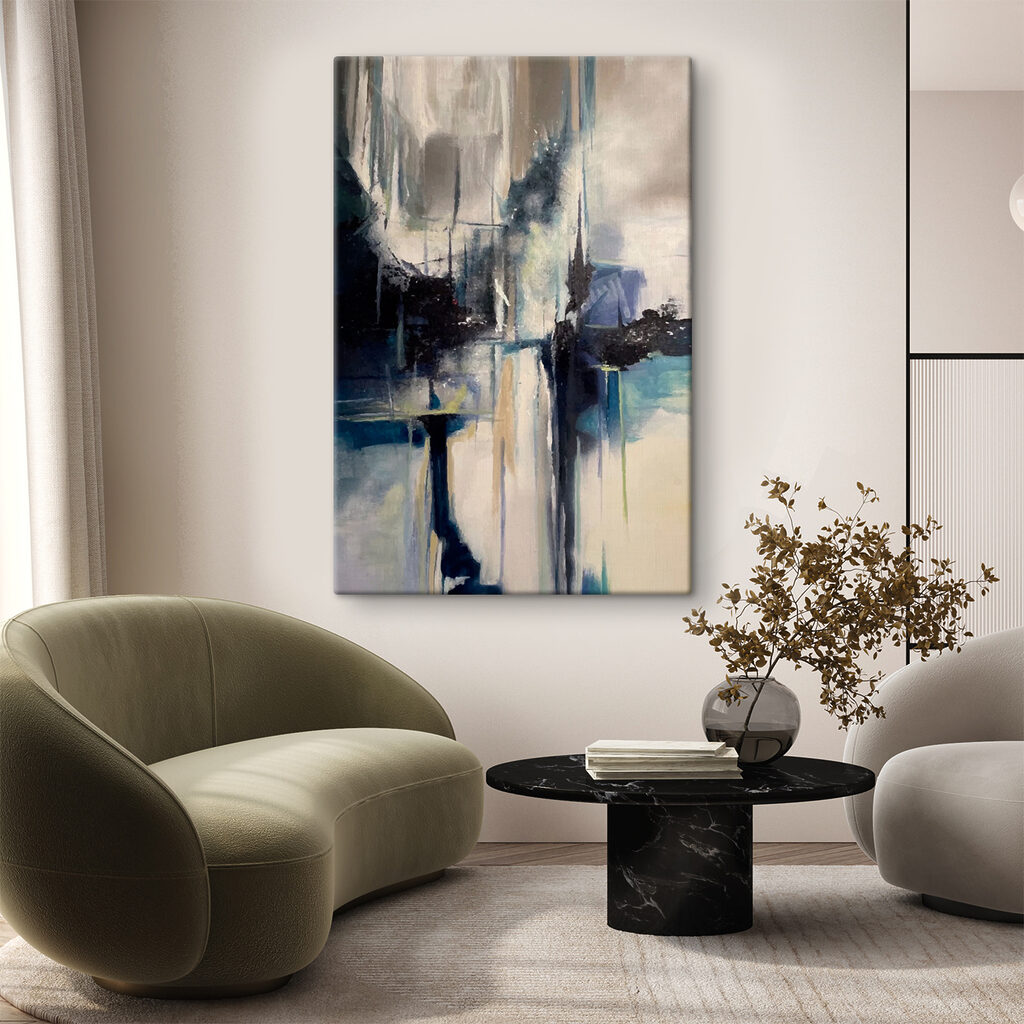 Donkere spiegelingen in verf — interieur 10