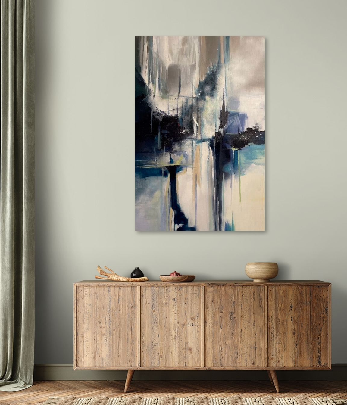 Donkere spiegelingen in verf — interieur 3
