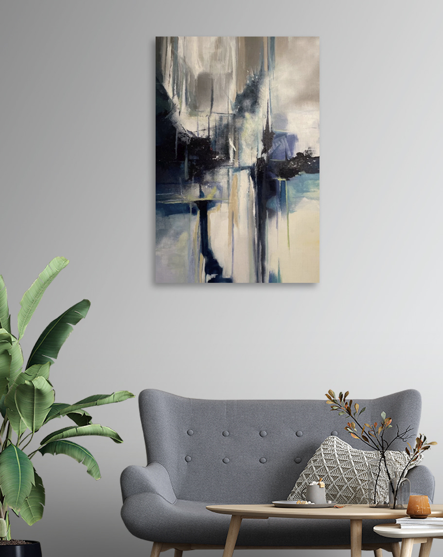 Donkere spiegelingen in verf — interieur 4
