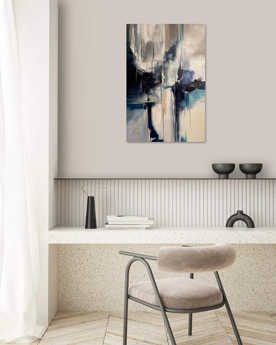 Donkere spiegelingen in verf — interieur 8