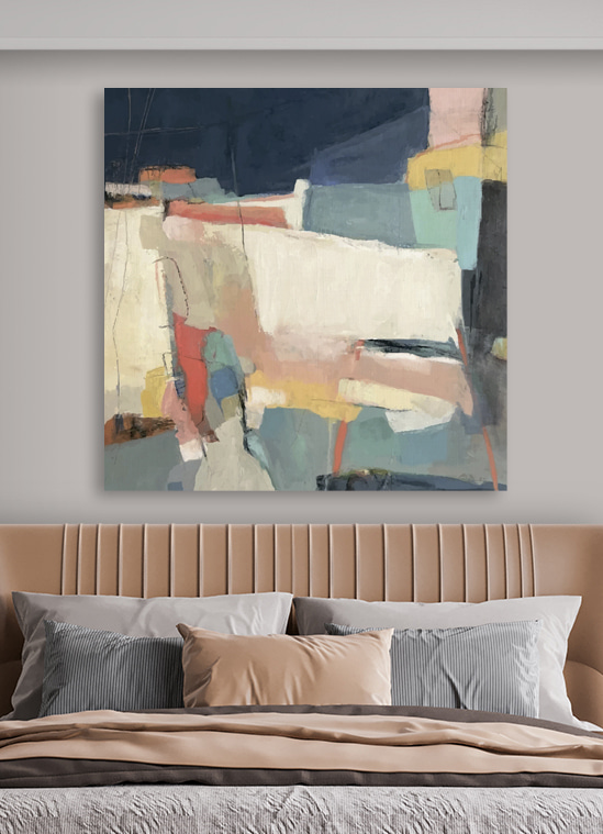 Losse blokken, zachte kleuren — interieur 2