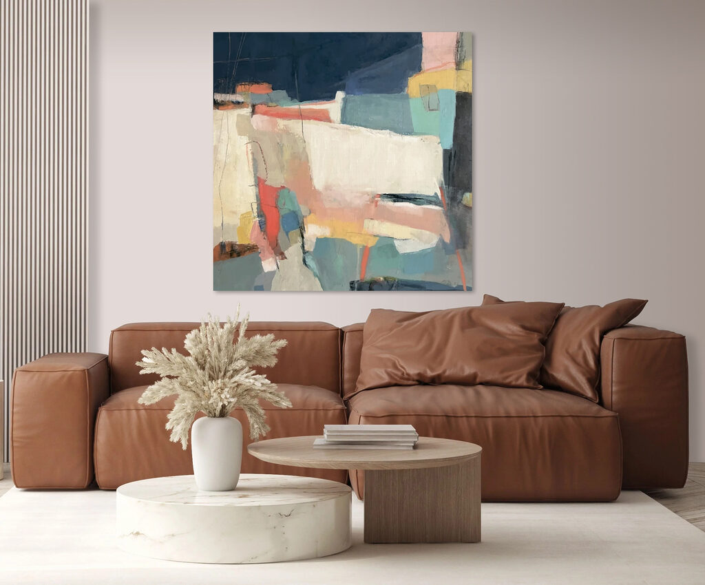 Losse blokken, zachte kleuren — interieur 4