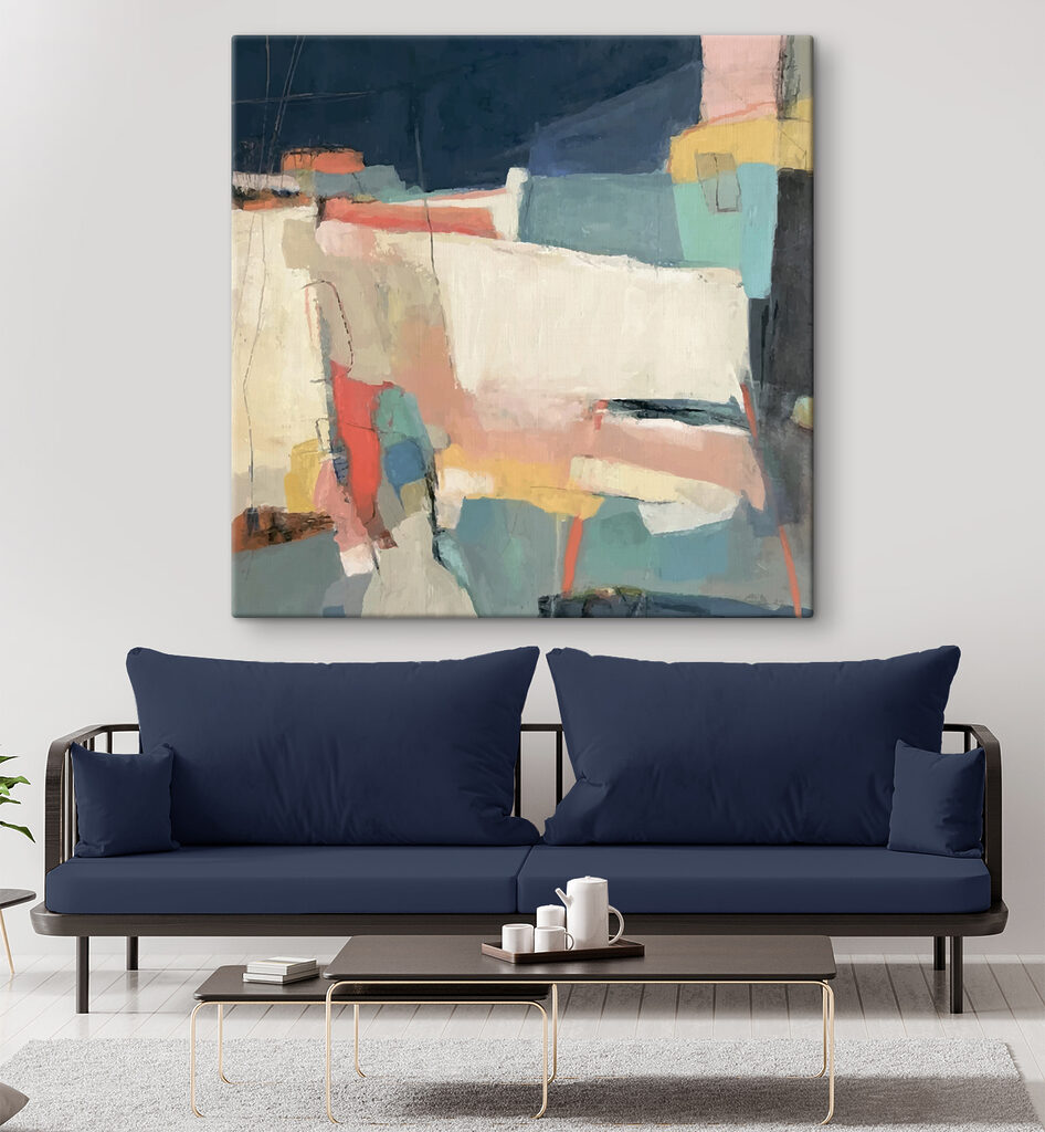 Losse blokken, zachte kleuren — interieur 9