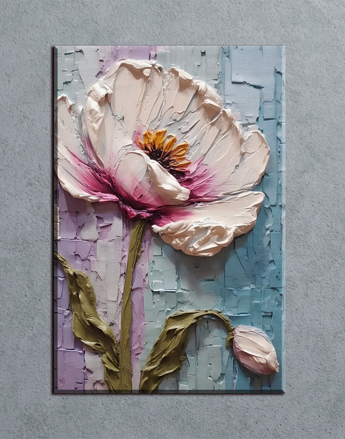 Een bloem uit penseelstreken — interieur 1