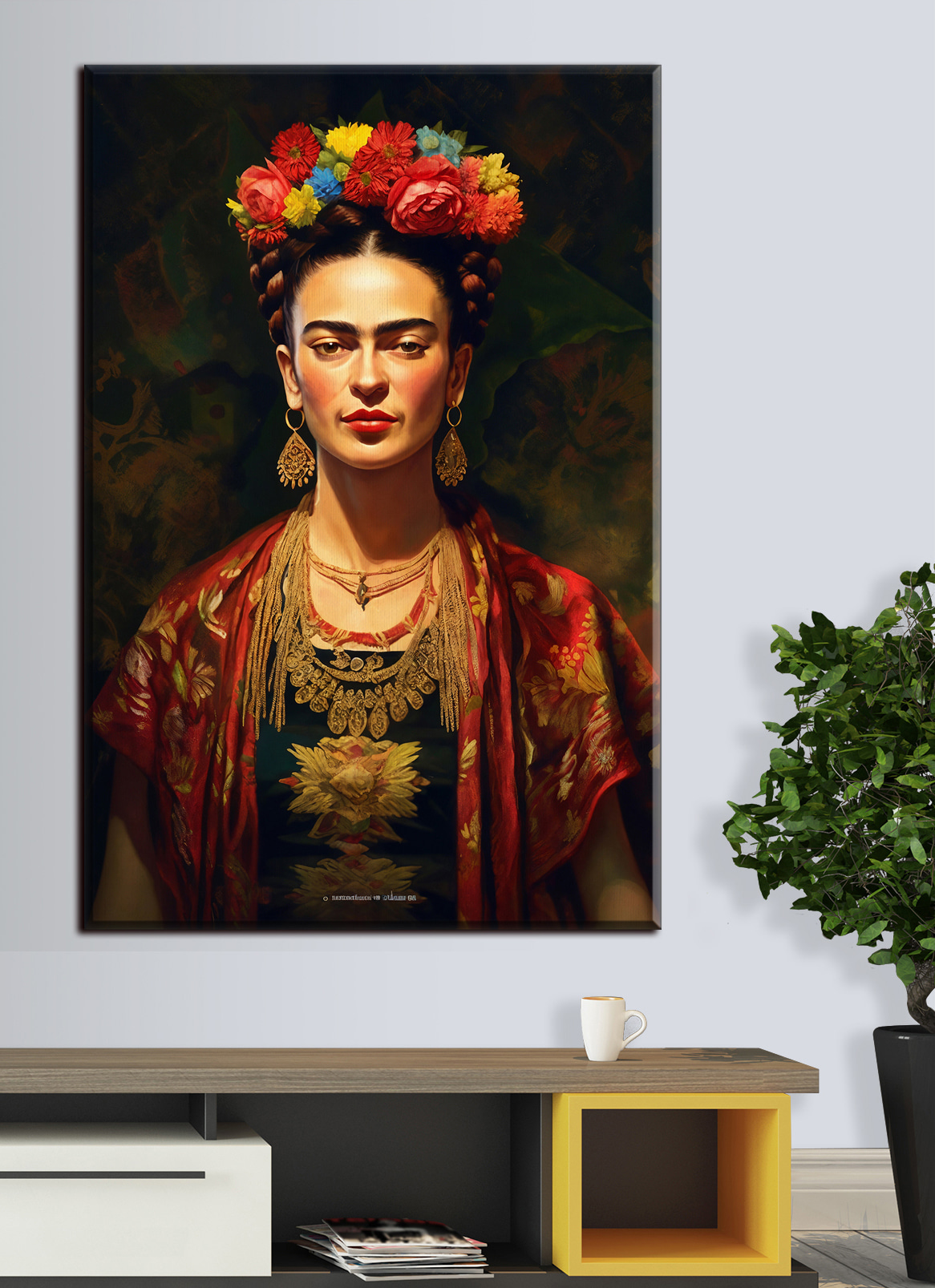 Warme blik onder bloemen — interieur 3