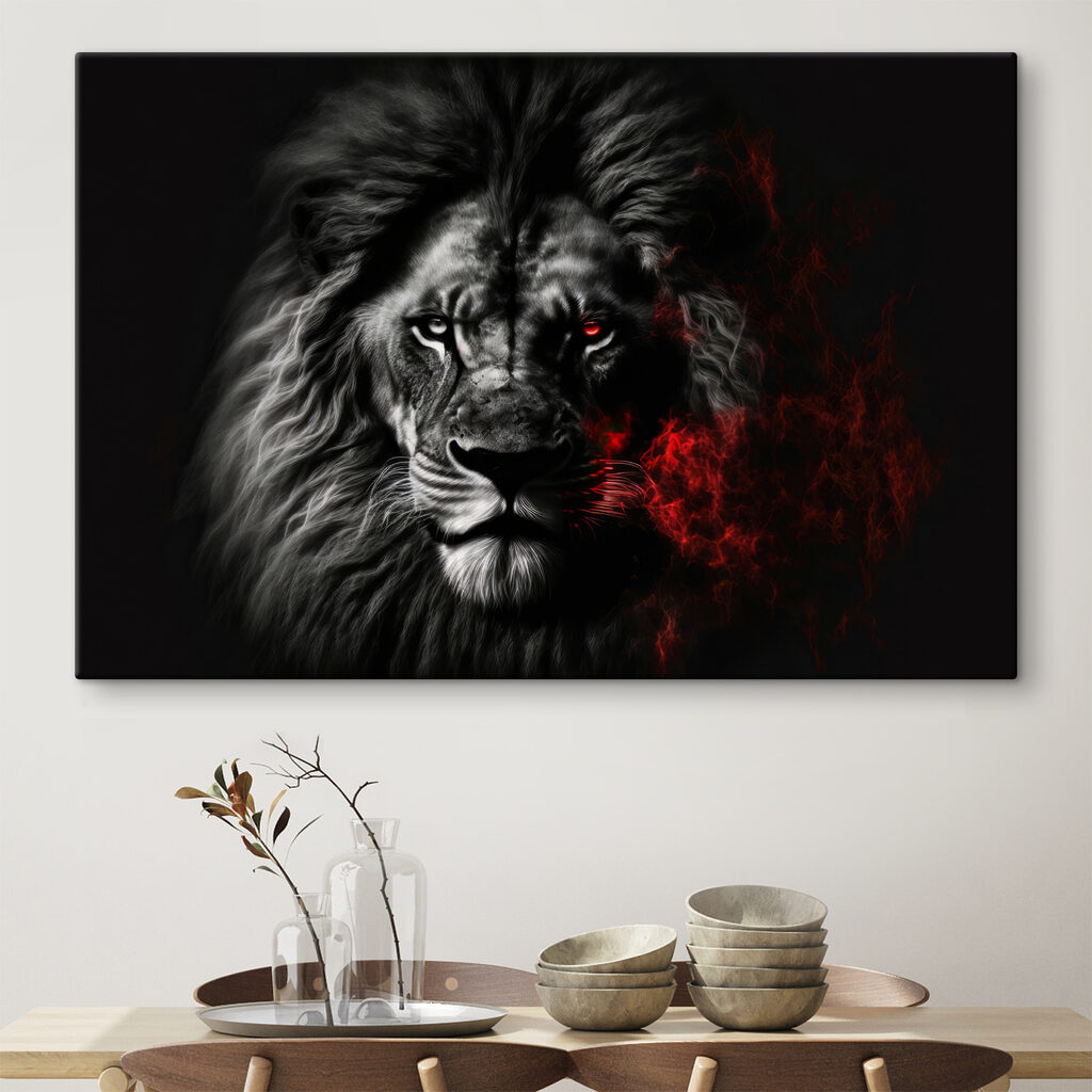 Leeuw in rode gloed — interieur 5