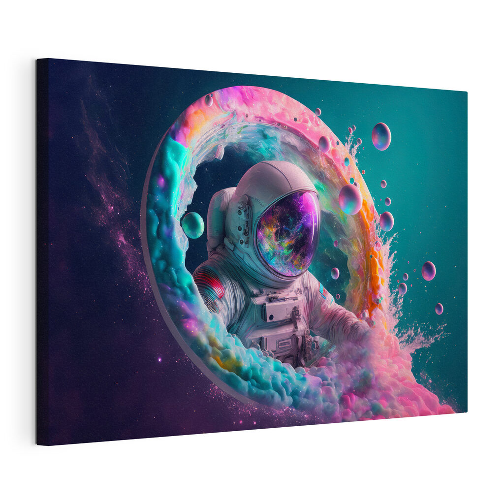 Een astronaut in kleurmist — productweergave