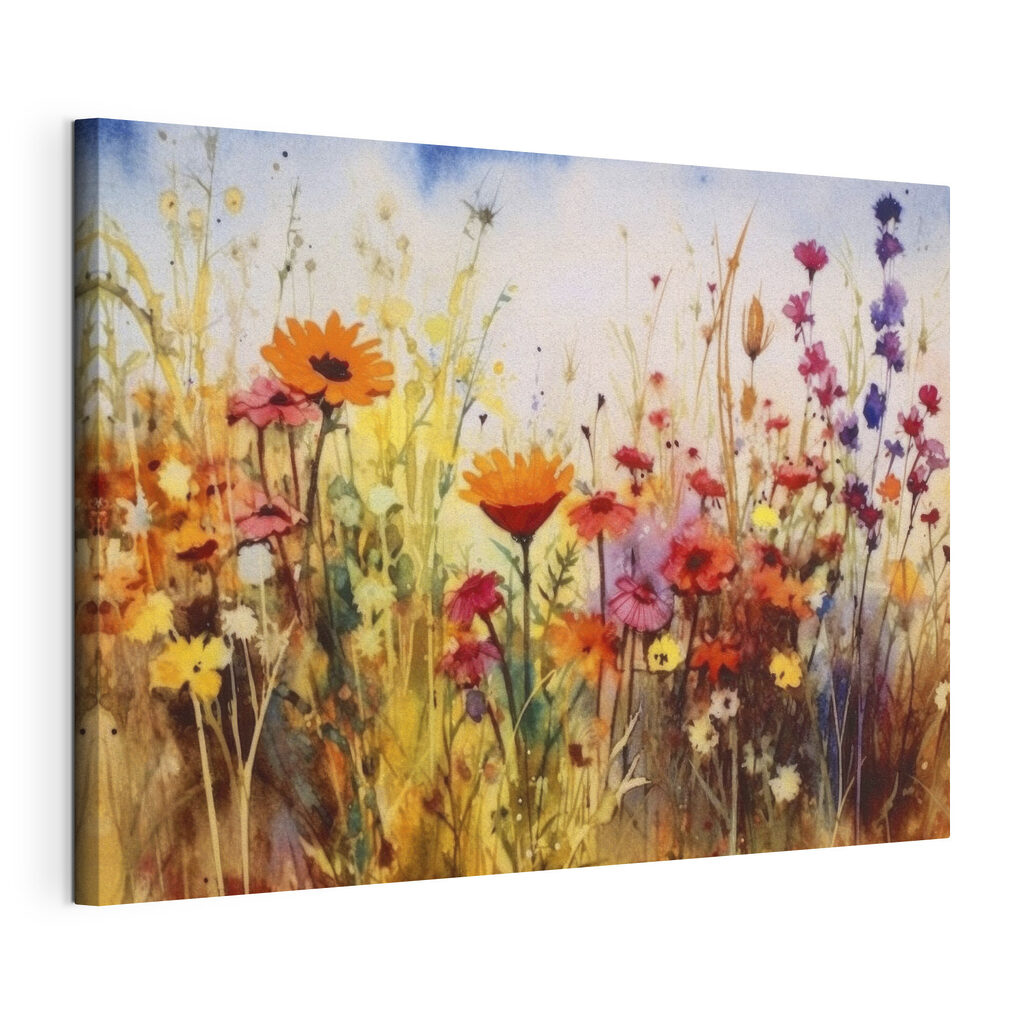 Veldbloemen onder zomerlucht — productweergave