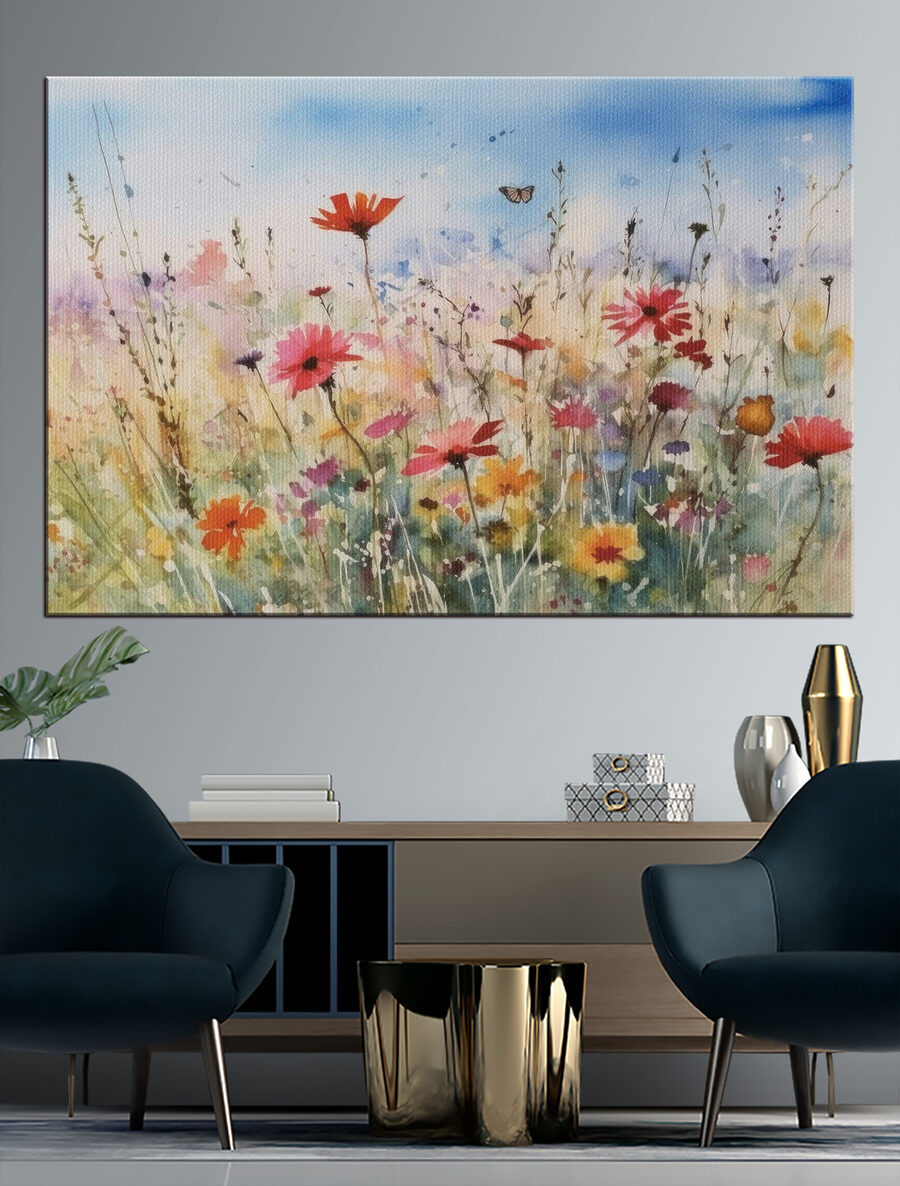 Vlinder boven de weide — interieur 2