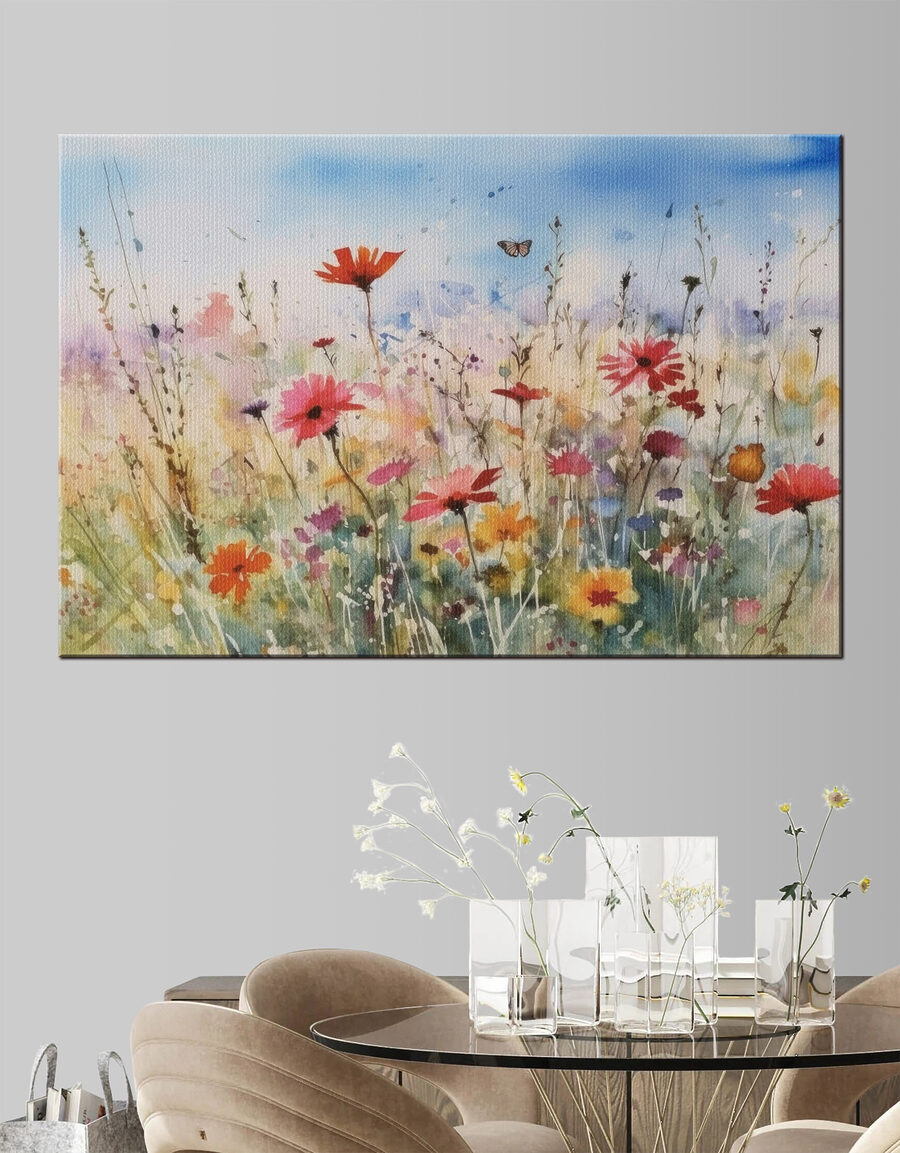 Vlinder boven de weide — interieur 1