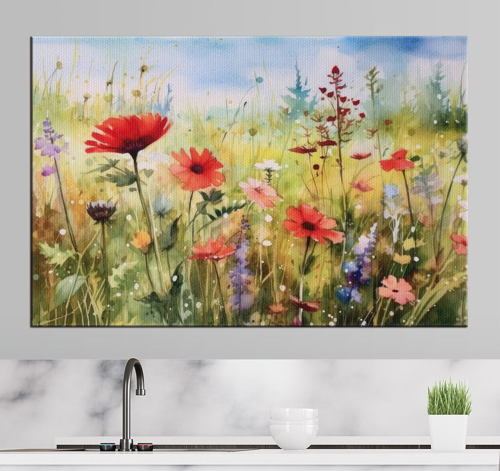 Een veld in bloei — interieur 1