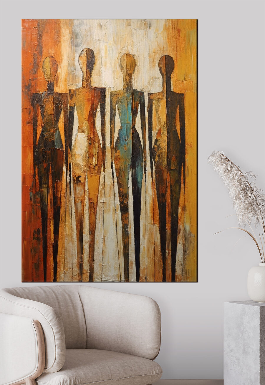 Gestalten in warm oker — interieur 2