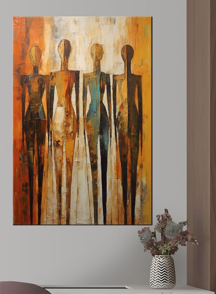 Gestalten in warm oker — interieur 1