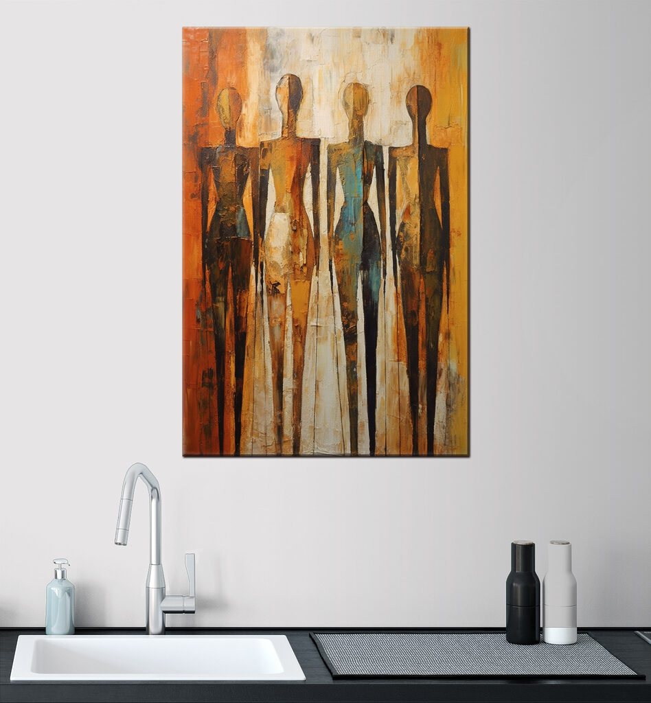 Gestalten in warm oker — interieur 3