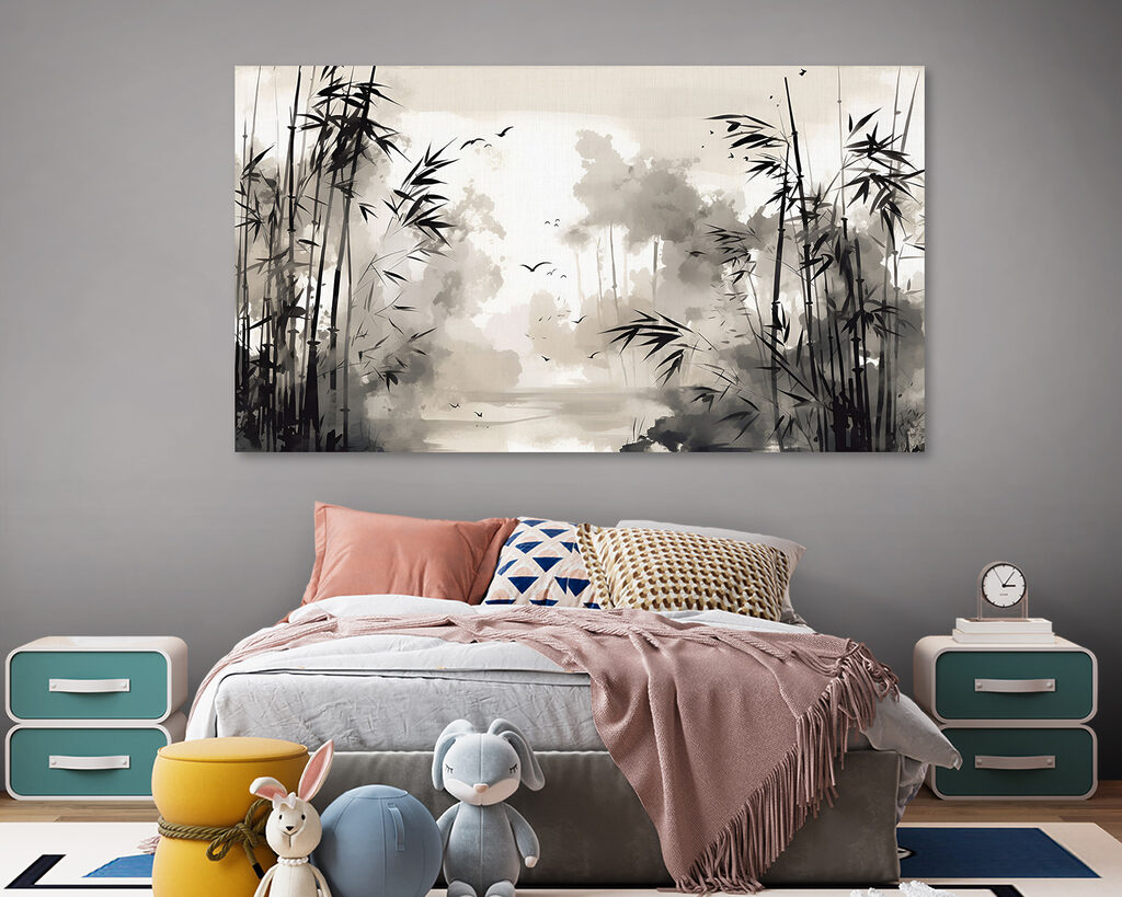 Bamboe rond stille wateren — interieur 2
