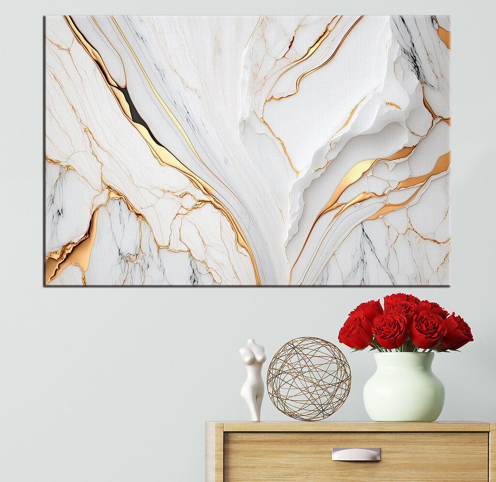 Gouden aders door wit — interieur 2
