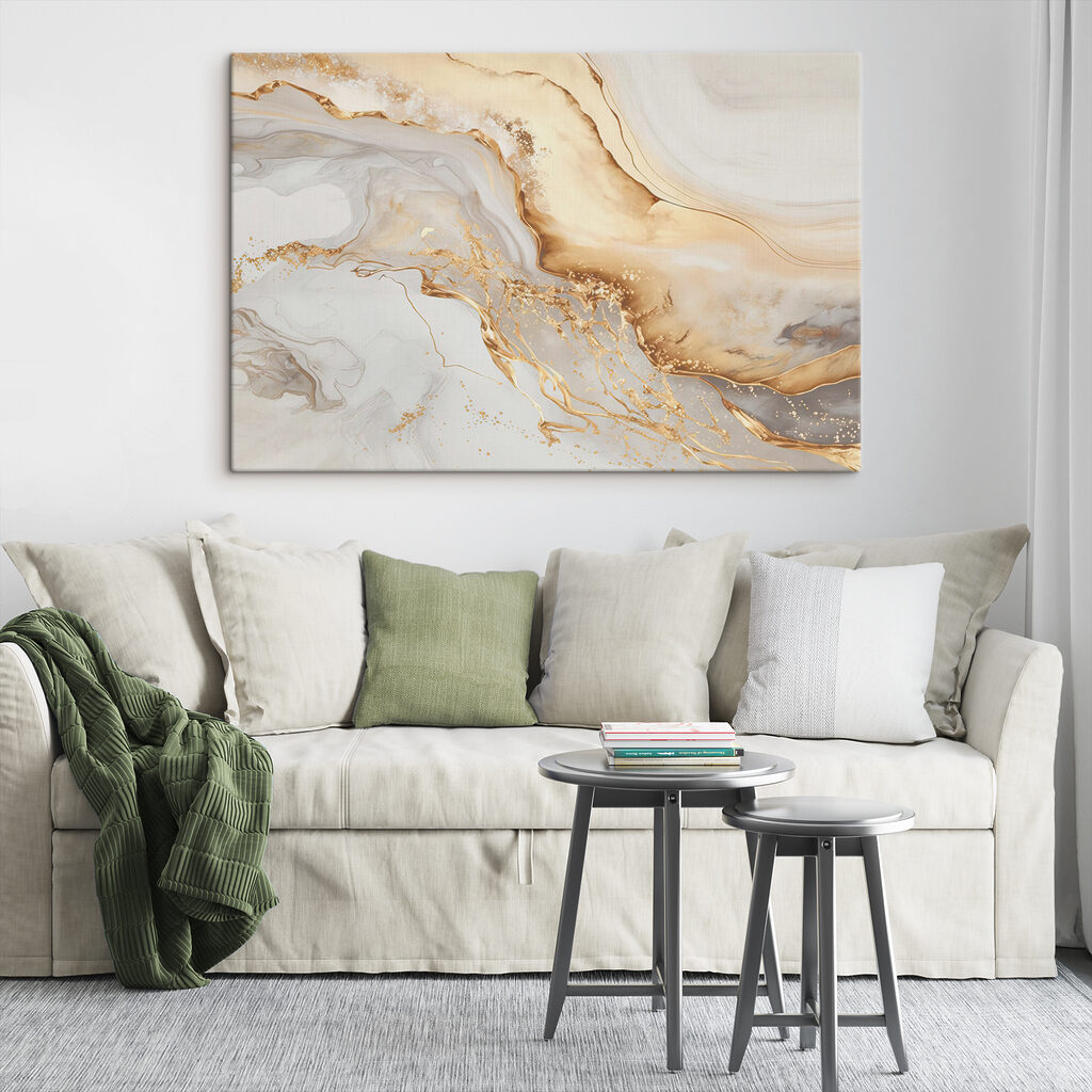 Amberkleurige golven in crème — interieur 4