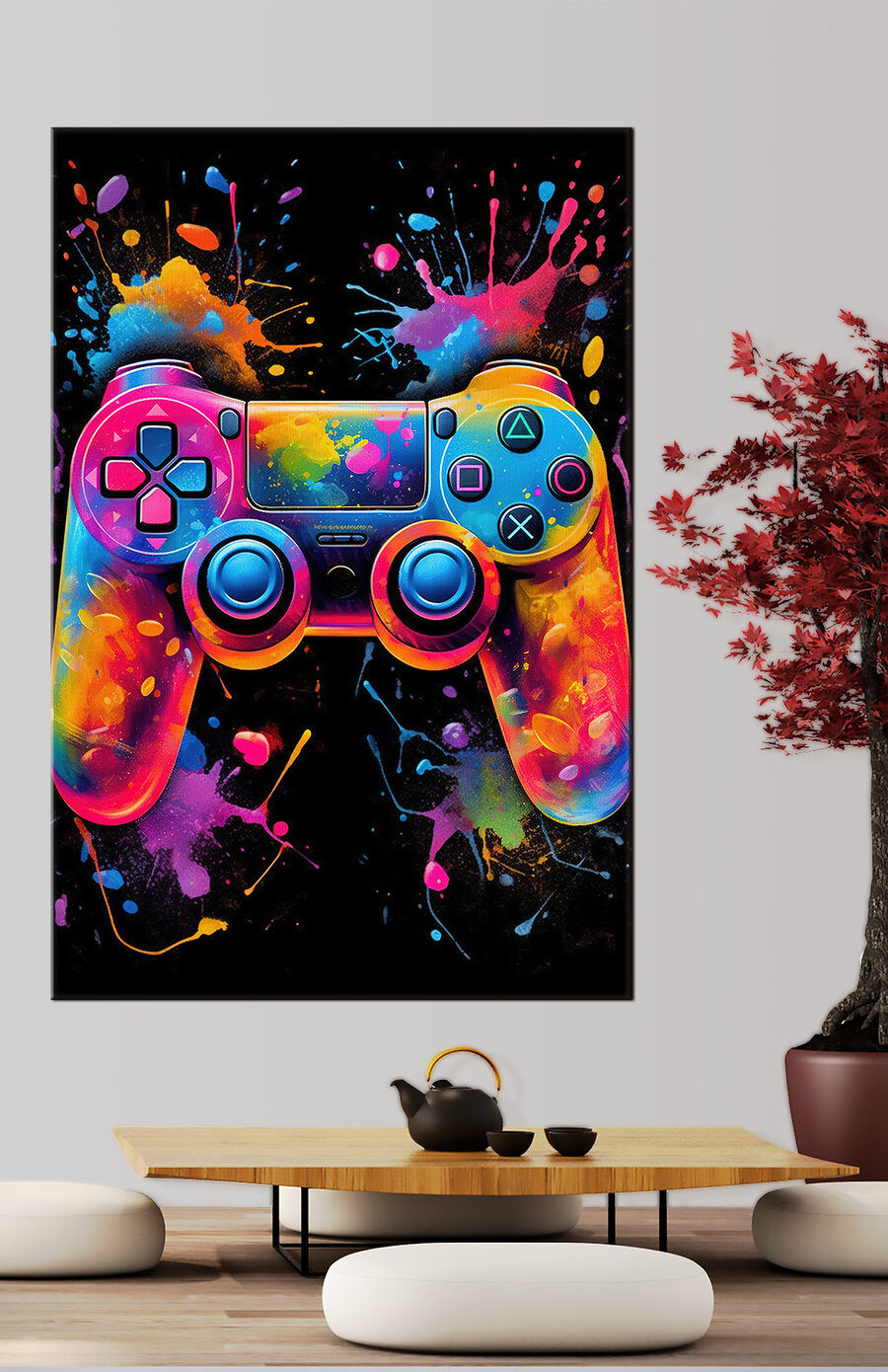Controller vol kleurspatten — interieur 2
