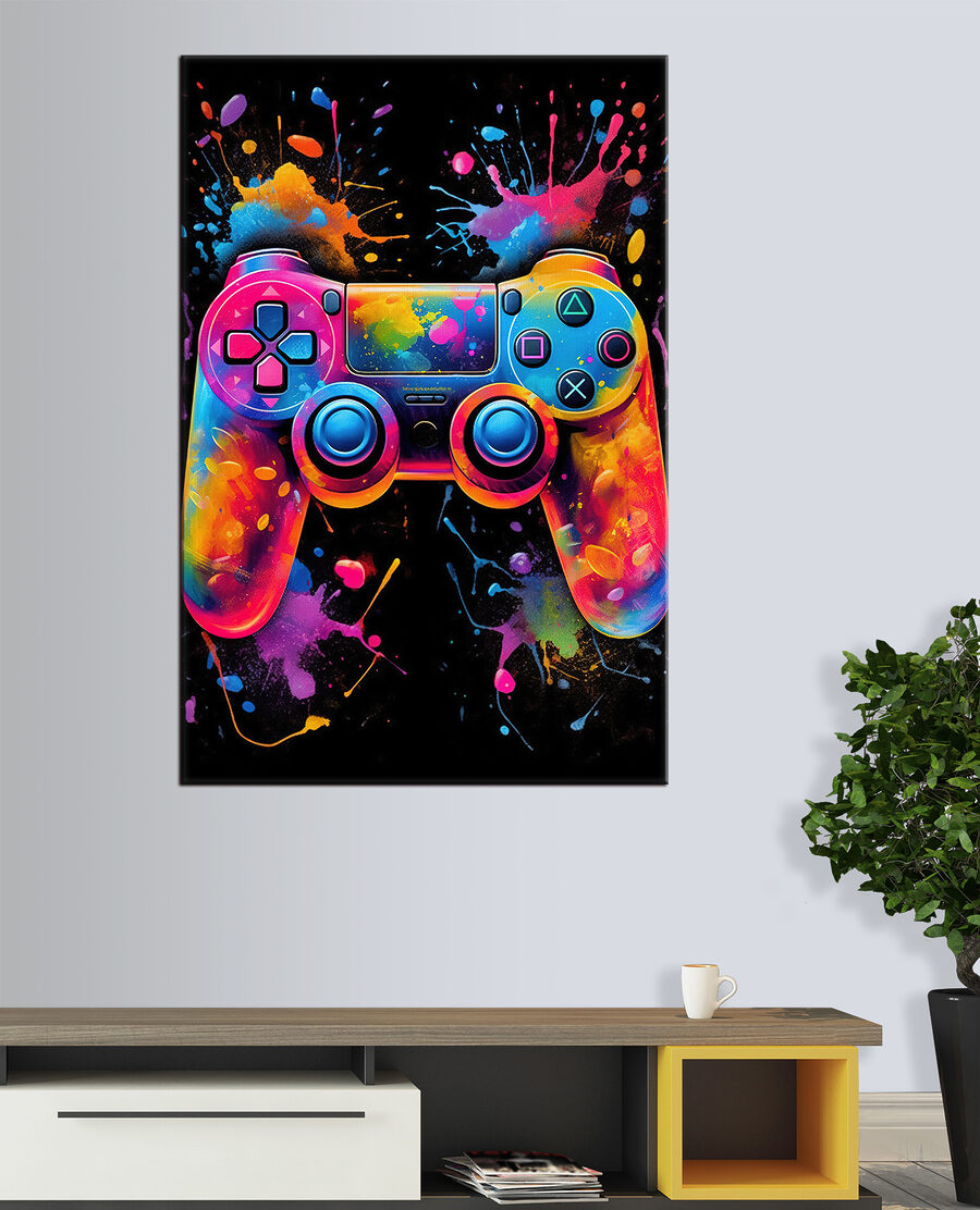 Controller vol kleurspatten — interieur 3