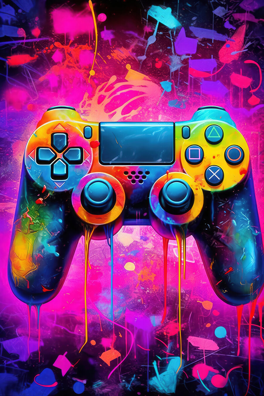 Spelen in neonlicht — volledig ontwerp