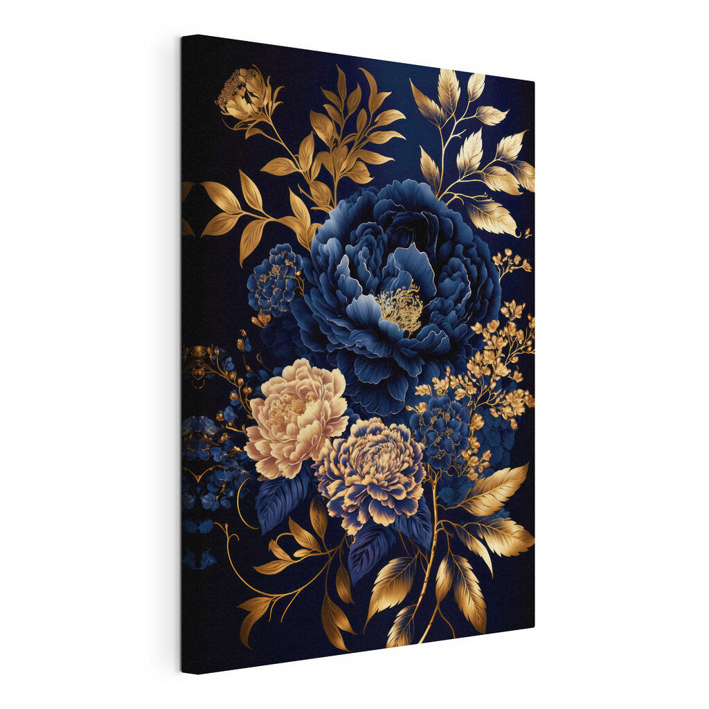 Bloemen in koningsblauw — productweergave